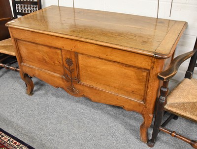 Lot 1281 - A 19th Century Country Oak Coffer, probably...