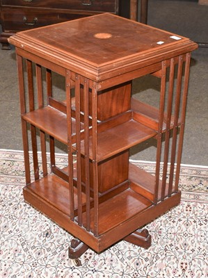 Lot 1343 - An Edwardian Inlaid Mahogany Revolving...