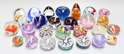 Lot 192 - A Collection of Paperweights, one signed D and...