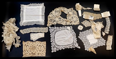 Lot 2031 - Early 20th Century Lace comprising four lace...