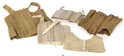 Lot 2208 - Early 20th Century Corsets comprising a 'drab'...