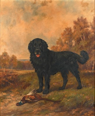 Lot 1082 - Wright Barker RBA (1864-1941) Working dog with...