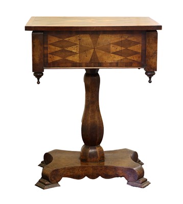 Lot 317 - An Early Victorian Specimen Wood Work Table,...