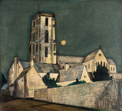 Lot 540 - Fred Uhlman (1901-1985) "Church with Moon"...