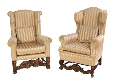 Lot 765 - A Pair of William & Mary-Style Walnut...