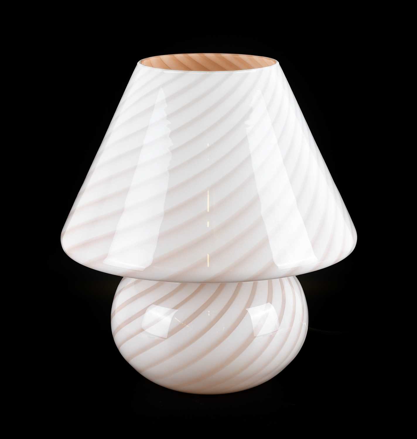 Lot 127 - A Murano Fungo Glass Table Lamp, probably...