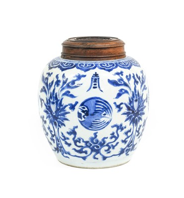 Lot 20 - A Chinese Porcelain Ginger Jar, Kangxi, of...
