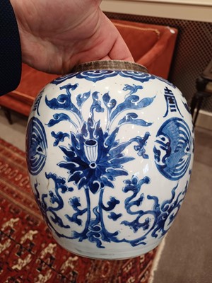 Lot 20 - A Chinese Porcelain Ginger Jar, Kangxi, of...