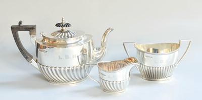 Lot 2 - A Three-Piece Silver Tea-Service, by Walker...