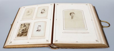 Lot 139 - A Victorian Leather and Brass-Bound Photograph...