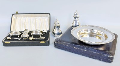 Lot 97 - A Collection of Assorted Silver, comprising a...