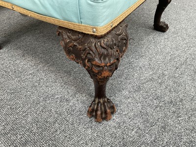 Lot 316 - A Pair of George II-Style Carved Mahogany...