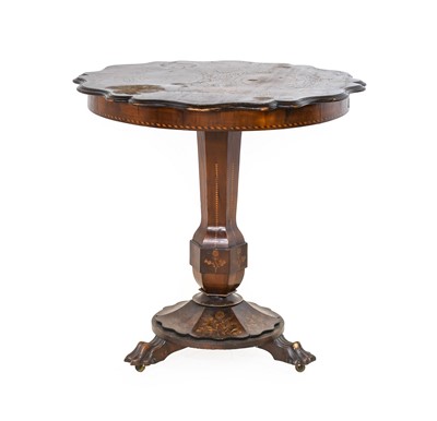 Lot 116 - An Irish Killarney Walnut and Marquetry Centre...