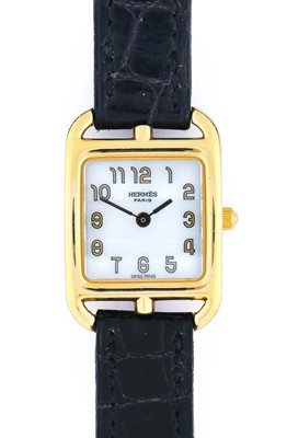 Lot 2424 - Hermes: A Lady's 18 Carat Gold Wristwatch,...