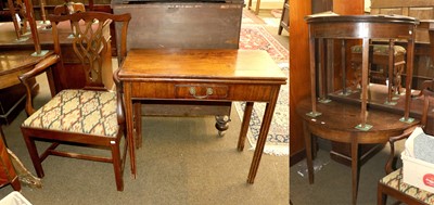 Lot 1314 - A George III Mahogany D End Side Table, 119cm...