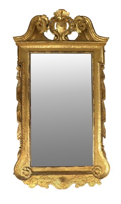 Lot 313 - A George II Giltwood Wall Mirror, circa 1740,...