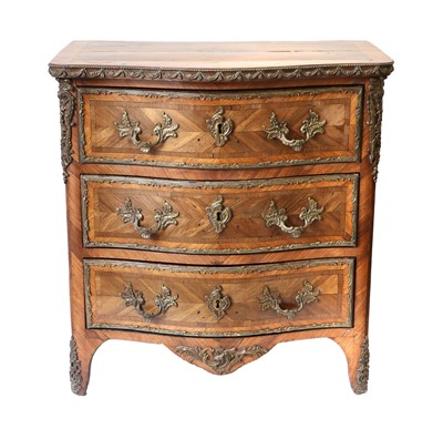 Lot 280 - A Louis XV Rosewood, Kingwood, Boxwood and...