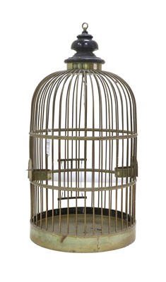 Lot 205 - A Brass Birdcage, late 19th/20th century, of...