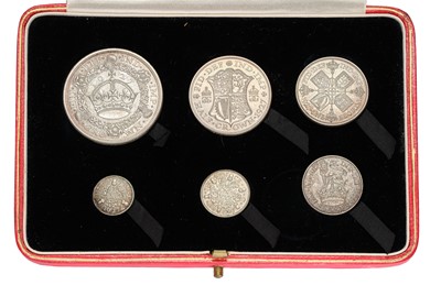 Lot 337 - George V, ' New Type' Proof Set 1927; 6 coin...