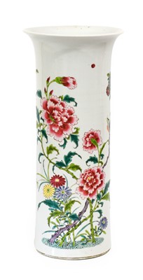 Lot 83 - A Chinese Porcelain Sleeve Vase, 18th century...