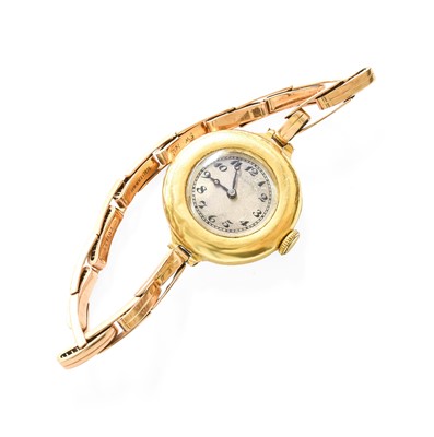 Lot 451 - A Lady's 18 Carat Gold Wristwatch, retailed by...