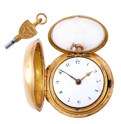 Lot 2188 - Richard Vick: A 22 Carat Gold Pair Cased Verge...