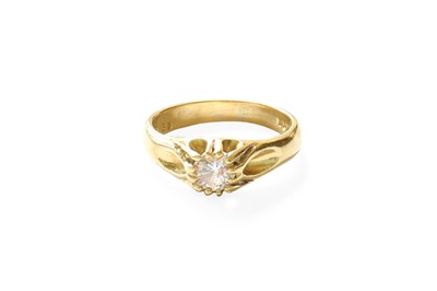 Lot 468 - An 18 Carat Gold Diamond Solitaire Ring, the...