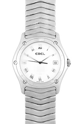 Lot 2358 - Ebel: A Stainless Steel Calendar Centre...