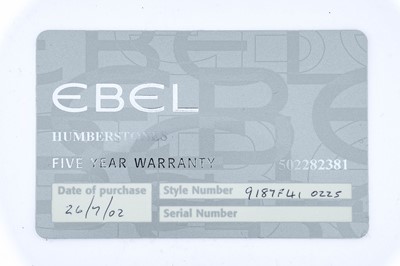 Lot 2358 - Ebel: A Stainless Steel Calendar Centre...