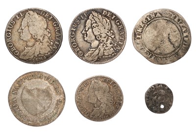 Lot 42 - 3x George II, Silver Coins, comprising;...