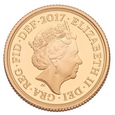 Lot 274 - Elizabeth II, Proof Sovereign 2017, featuring...