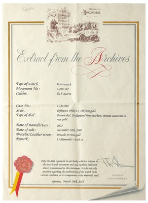 Lot 2193 - Patek Philippe: A Fine Lady's 18 Carat Rose...