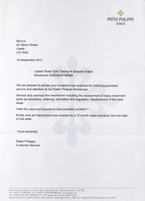 Lot 2193 - Patek Philippe: A Fine Lady's 18 Carat Rose...