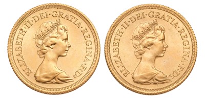 Lot 259 - 2x Elizabeth II, Sovereigns, 1978 and 1980;...