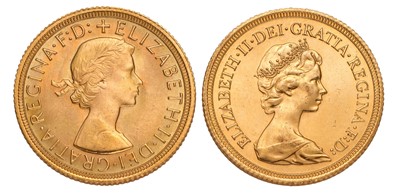 Lot 258 - 2x Elizabeth II, Sovereigns, 1968 and 1979;...