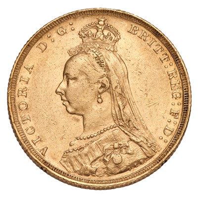 Lot 193 - Victoria, Sovereign 1888, near very fine,...