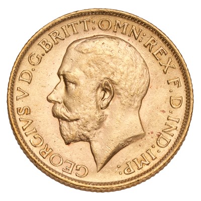 Lot 239 - George V, Sovereign 1914; encapsulated with...