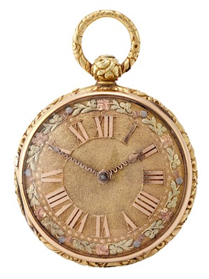 Lot 2200 - Lewis & Alston: An 18 Carat Gold Verge Pocket...