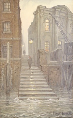 Lot 1160 - Steven Scholes (b.1952) "Wapping, New Stairs,...