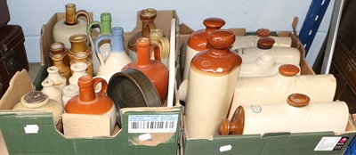 Lot 315 - Stoneware, including flagons, hotwater bottles,...