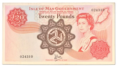 Lot 445 - Isle of Man, £20 note, 1979 issue, signatory W....