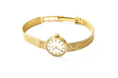 Lot 465 - A Lady's 9 Carat Gold Wristwatch, signed Tissot