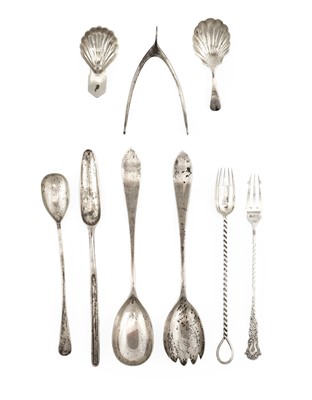 Lot 42 - A Collection of Assorted George III and Later Silver Flatware