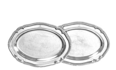 Lot 194 - A Pair of George III Silver Meat-Dishes