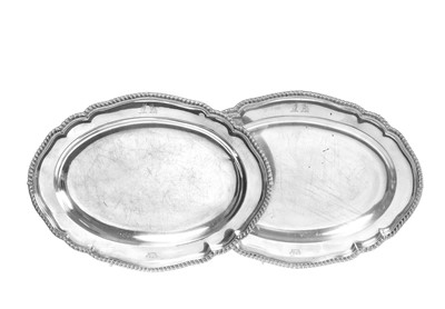 Lot 193 - A Pair of George III Silver Meat-Dishes