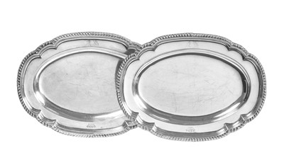 Lot 195 - A Pair of George III Silver Meat-Dishes