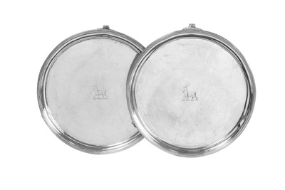 Lot 199 - A Pair of George III Provincial Silver Waiters