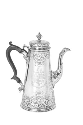 Lot 218 - A George II Silver Coffee-Pot