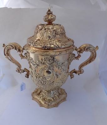 Lot A George II Silver-Gilt Cup and Cover