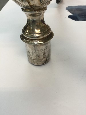 Lot 196 - A Pair of William IV Silver Four-Light Candelabra